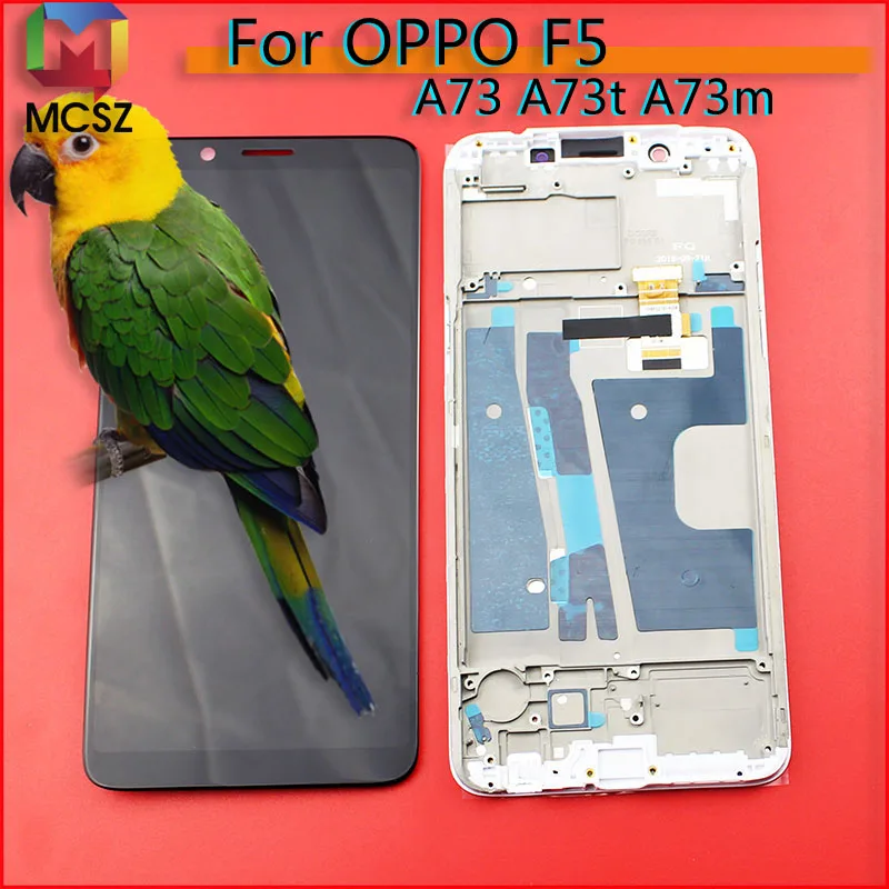 Черный/белый для OPPO A73 A73T / F5 Youth полный ЖК дисплей + кодирующий преобразователь
