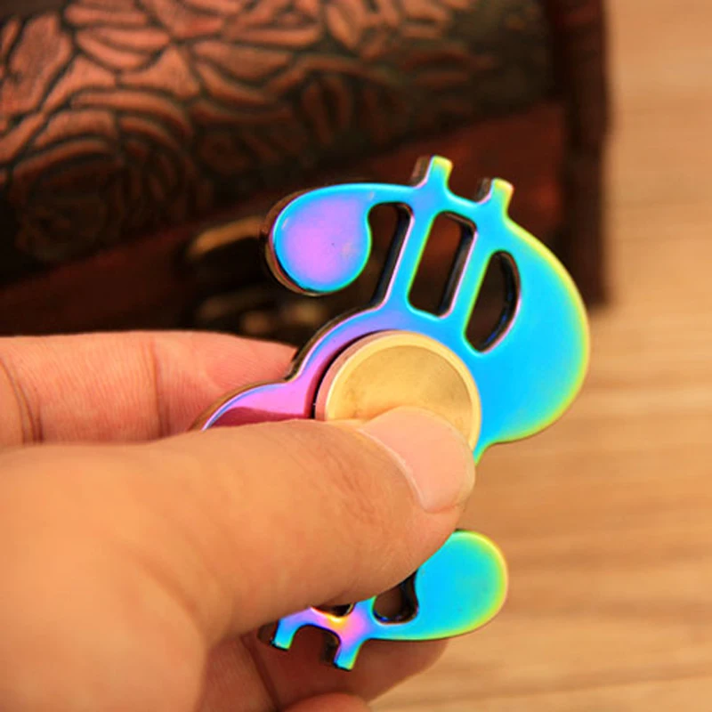 Colorful Dollar Tri-spinner Fidget Spinner Metal Hand Educational Toys Anti Stress Toy | Игрушки и хобби