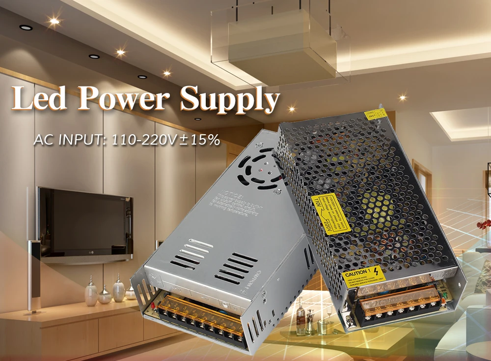 5V Мощность поставить 2A 5A 10A 20A 40A 60A освещение Трансформатор для DC5V светодиодный полосы WS2812 WS2812B AC110-220V вход