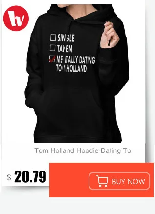 Tom футболка "Голландия" Dating Tom Holland T рубашка хлопок размера плюс Для женщин футболка Белая Летняя футболка с круглым вырезом с принтом женская футболка