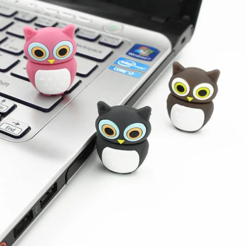 Usb флеш накопитель с мультяшным рисунком 2 0 диск 64 ГБ большим пальцем USB сова