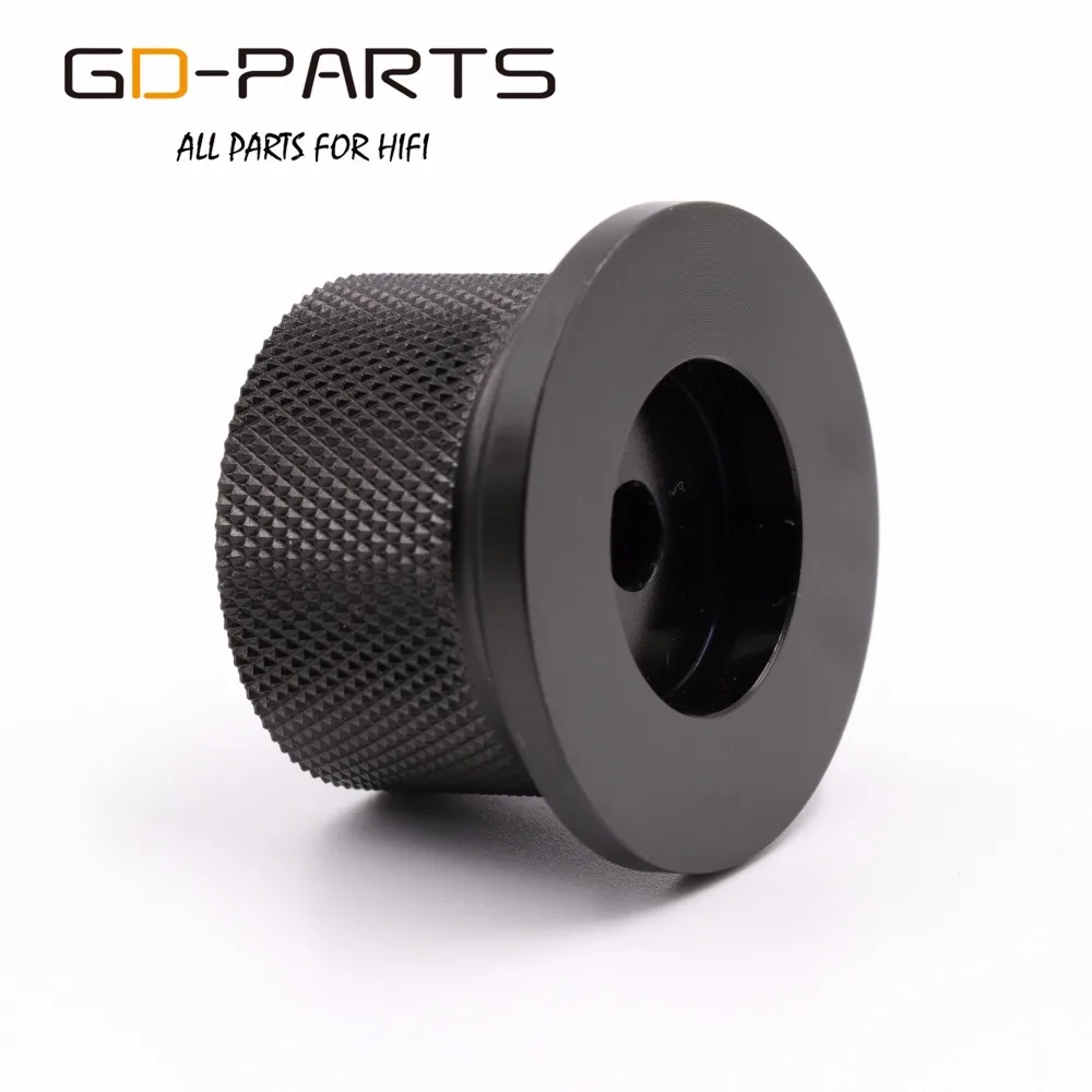 GD-PARTS 38x25 мм Обработанная алюминиевая ручка регулятор громкости звука ручка для Hifi аудио усилитель проигрыватель радио серебристый черный 1 шт