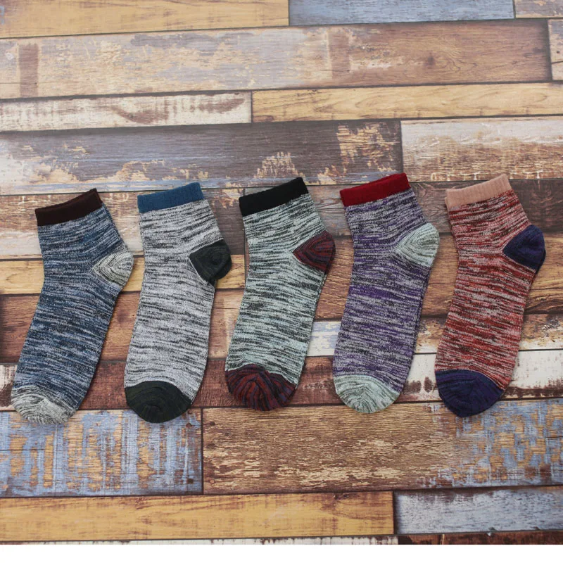 

Men's Autumn Socks Blind Color Underwear Garments Dress Male Crew sock Pattern Daily Patchwork sock Mix Color Cotton Casual Sock