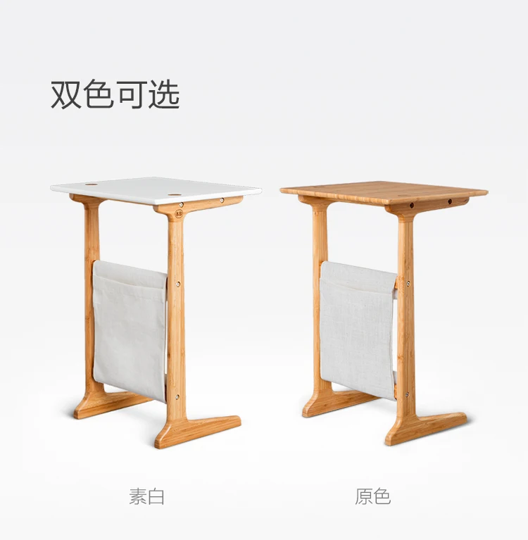 ZEN'S бамбуковый столик для дивана, Белый журнальный столик для гостиной, ночной столик для спальни, мебель с акцентом