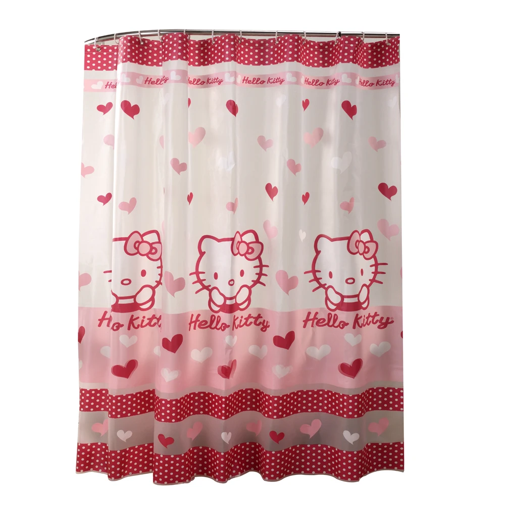 Полупрозрачная Водонепроницаемая занавеска для душа Happy Tree PEAV розовый цвет