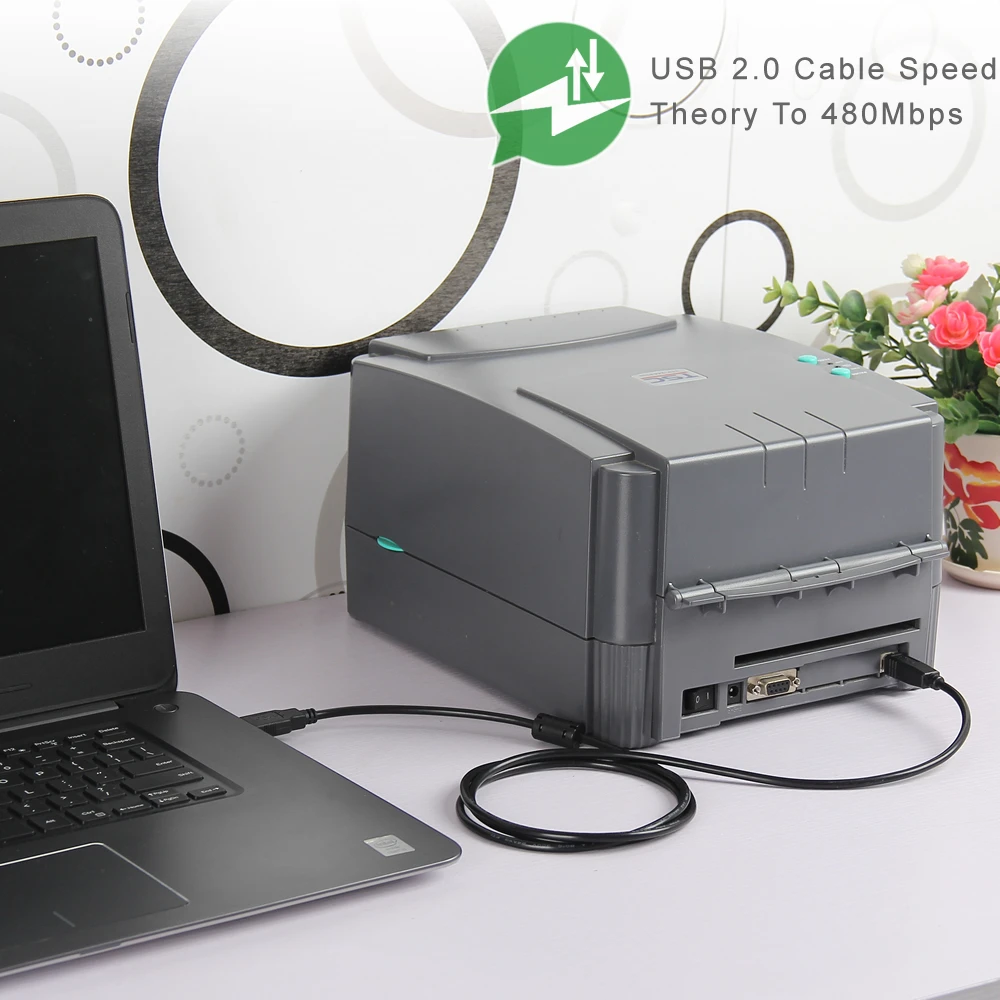 Zhenfa USB 2.0 кабель для передачи данных Шнур HP Deskjet f2110 f2120 f2128 f2140 f2180 d1660 d2430 d2445 d2460 d2468