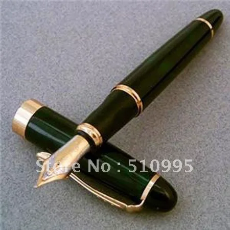 Перо с широким основанием Jinhao 18KGP перьевая ручка золотого зеленого черного цвета