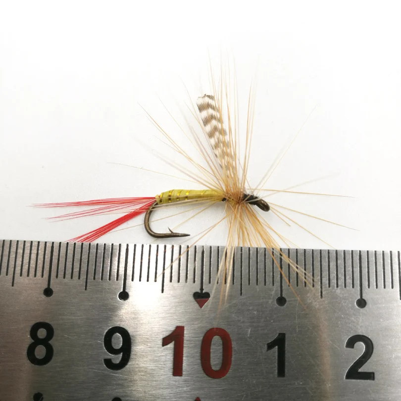 Продажа жёлтых и красных ягодиц мух для форели 5 шт./лот 10 # | Спорт развлечения