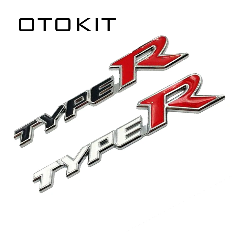 Автомобильный Стайлинг 3D металлического сплава Тип R r Стикеры для Honda City CR V XR HR