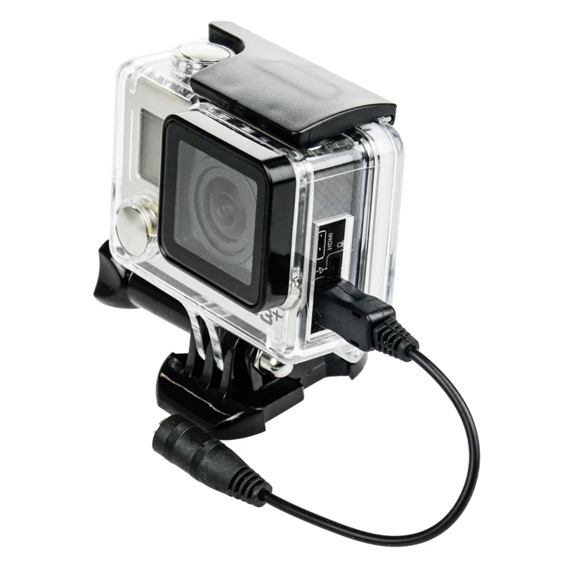 LANBEIKA для Gopro 3,5 мм активный микрофон с зажимом и мини USB внешний микрофон аудио адаптер кабель для Go Pro Hero 3 3+ 4