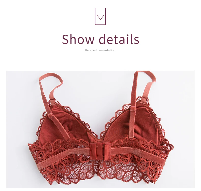 Французский стильное белье lace bralette puch вверх бюстгальтер нижнее белье; бюстгальтер femme сексуальный бюстгальтер треугольник sujetador женский бюстгальтер для женщин