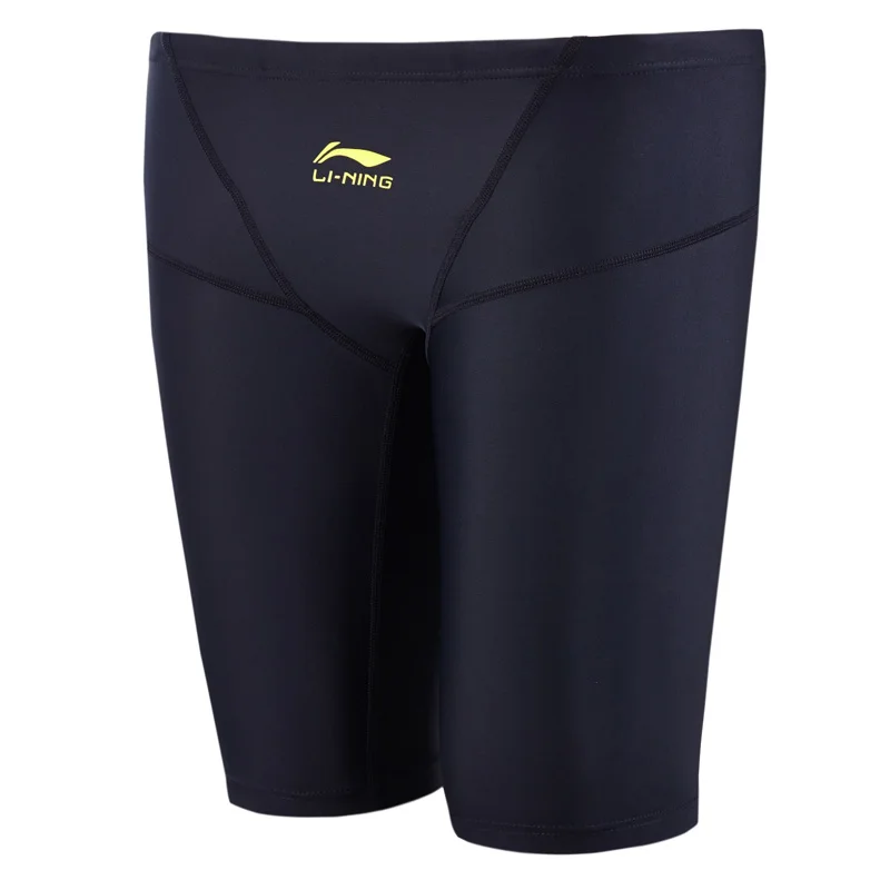 LI-NING, новинка, профессиональные мужские конкурентоспособные плавки, одежда для плавания, Мужская брендовая однотонная одежда для плавания, костюм для плавания, профессиональные Гидрошорты для плавания