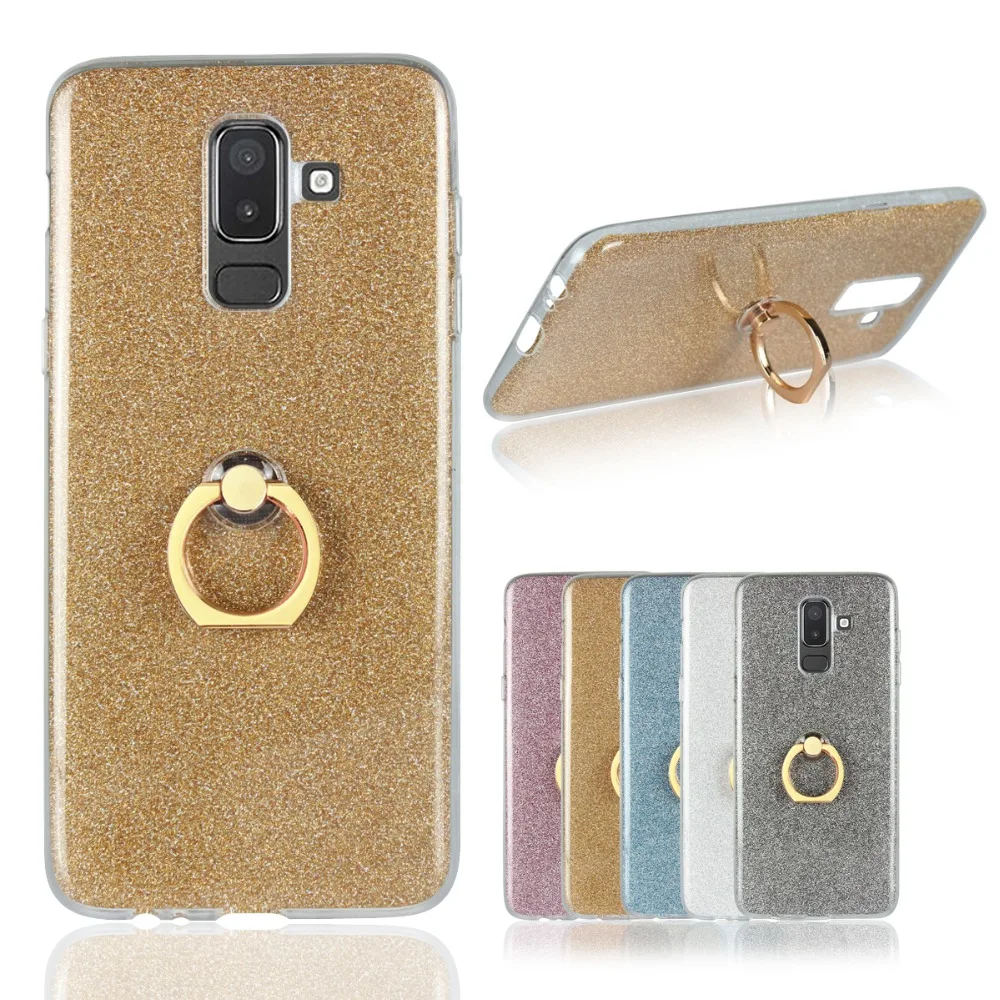 HENGDASHENG Phone Case For Samsung J8 2018 Anti-fall finger ring mobile phone protective case |