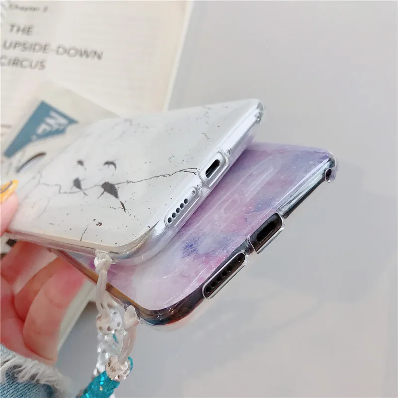 Мраморный зеркальный чехол для телефона Samsung Galaxy A6 A6S A7 A8 Plus A9 2018 A10 M10 A70 A2 Core 2019