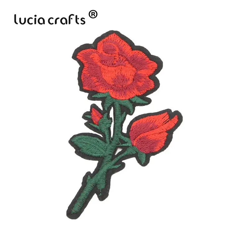 Lucia crafts 10 шт 5,3-11,7 см розовые вышитые железные нашивки для одежды DIY полосатая одежда Лоскутная наклейка L0413