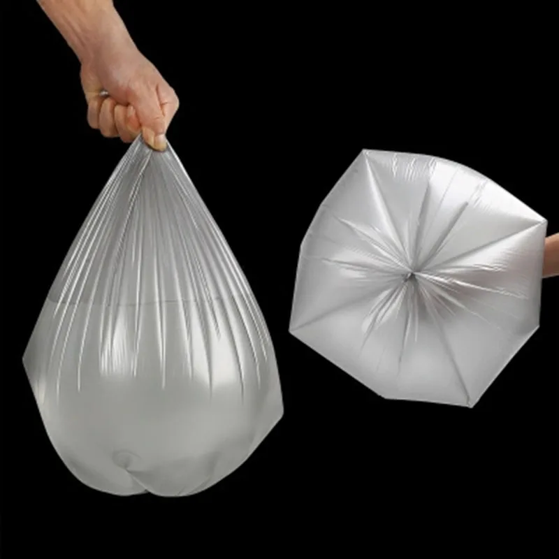 5 рулонных серебряных крепких одноразовых утолщенных мешков для мусора