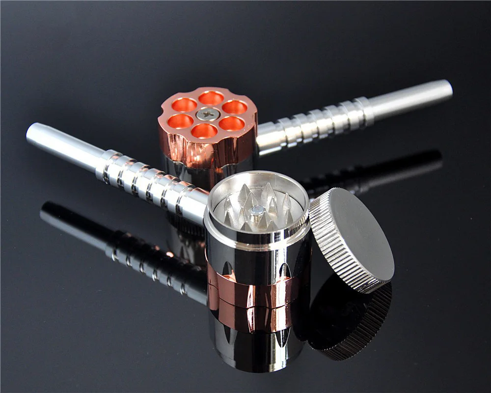 2018 high quality Tobacco Grinder With Hand Zinc alloy Crank Crusher Smoke Grinders |