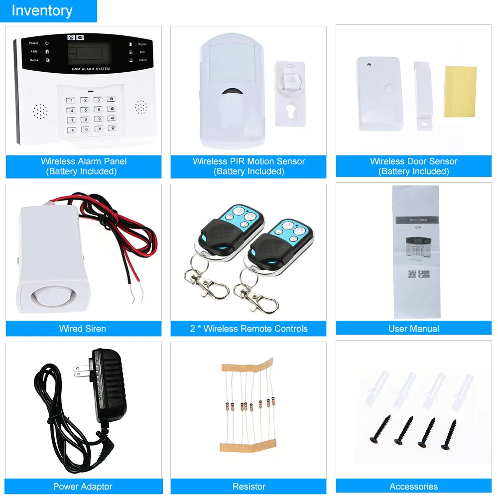 Беспроводная GSM SMS домашняя охранная сигнализация система детектор датчик