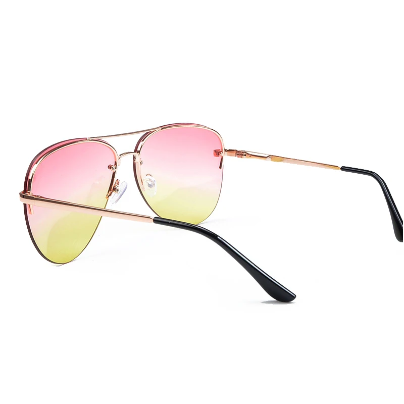 Женские солнцезащитные очки без оправы Классические брендовые в летнем стиле с