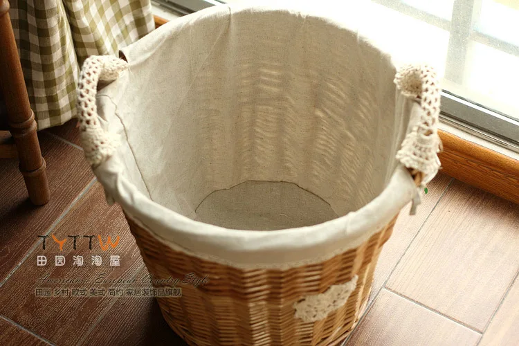 Новинка 2015 бесплатная доставка бинауральная ивовая корзина для хранения одежды