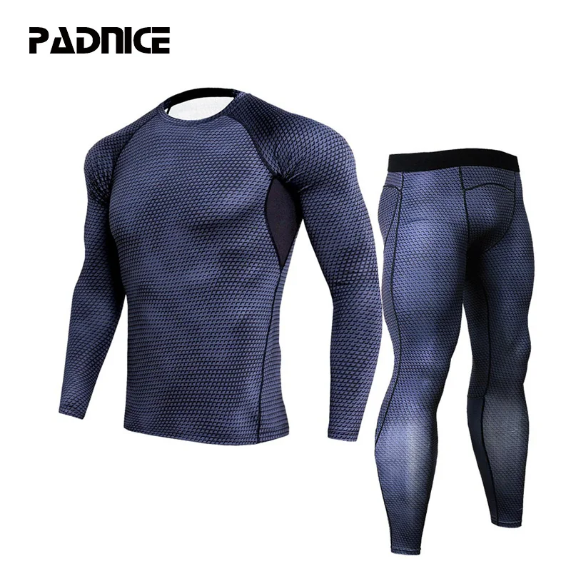 Компрессионный комплект мужские комплекты для бега мужской спортивный костюм