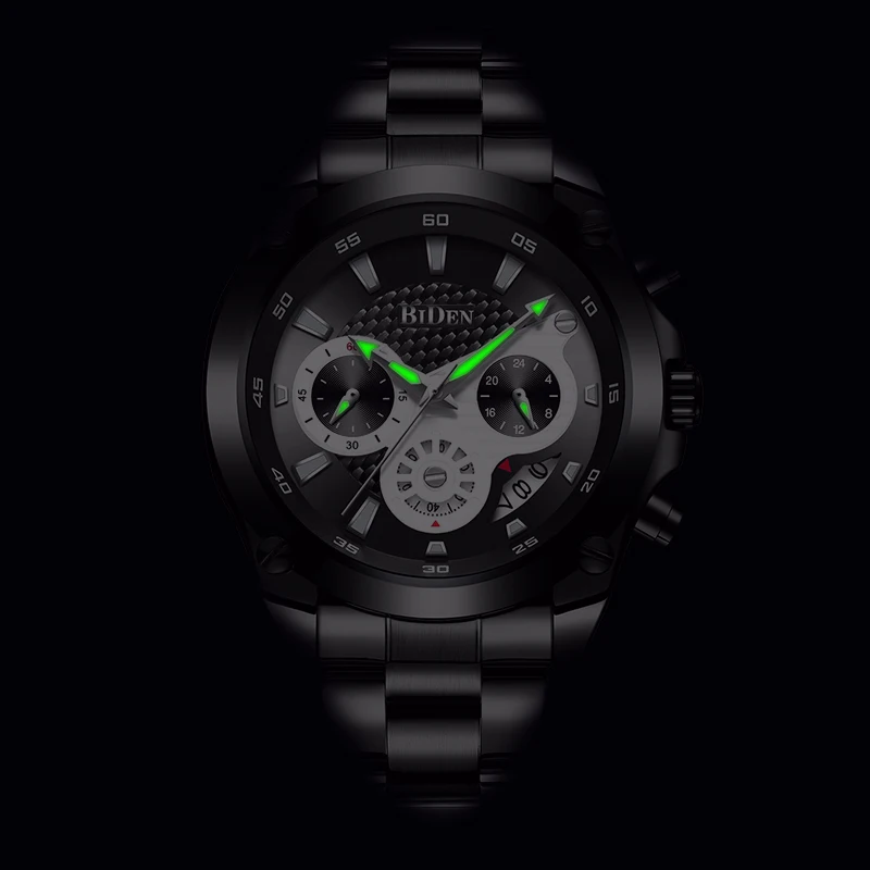 BIDEN мужские часы бизнес QuartzWatch Топ бренд Роскошные военные спортивные модные