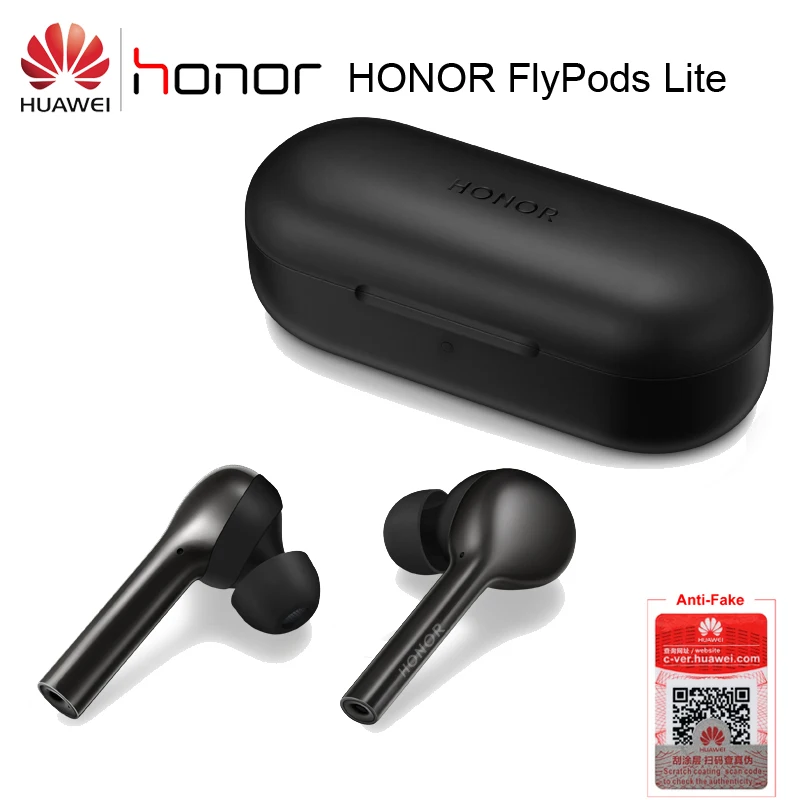 Huawei Honor Flypods Lite TWS Беспроводные Наушники Hi-Fi водонепроницаемые IP54 управление беспроводным зарядным устройством Bluetooth 4,2