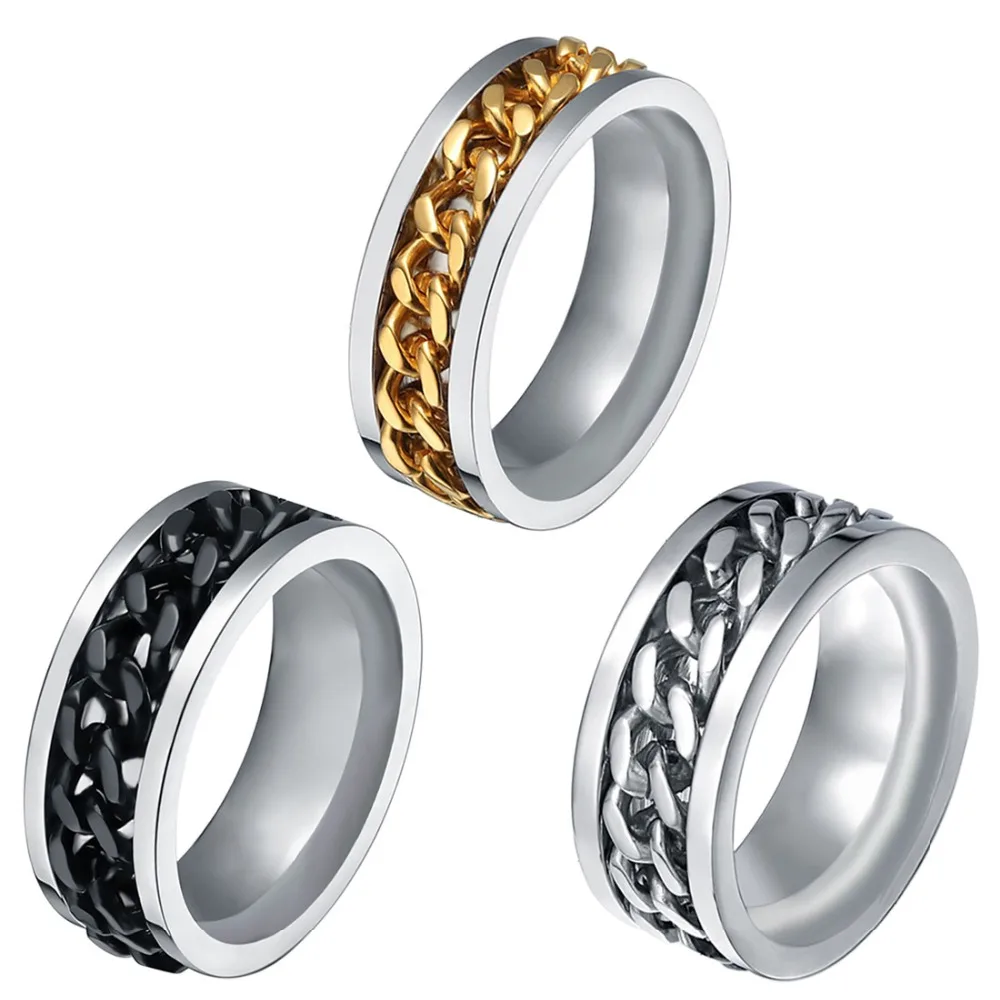 Женское Обручальное кольцо с цепочкой ювелирное изделие из титана