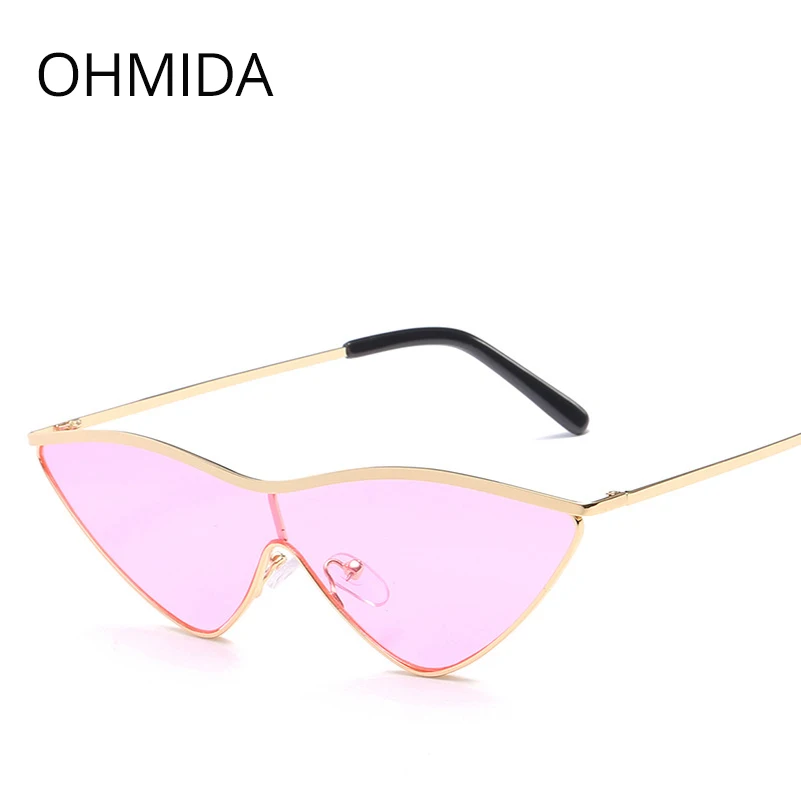 Женские винтажные солнцезащитные очки OHMIDA розовые брендовые дизайнерские