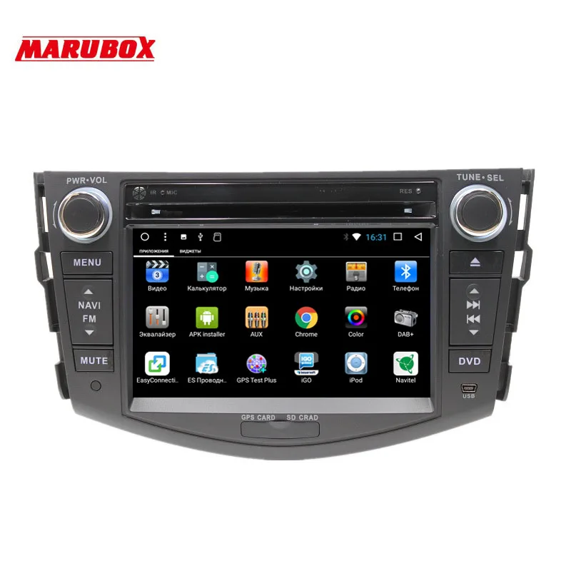 Marubox 7A106DT8 Штатная магнитола для Toyota RAV4 2005 2013 android 7.1.2 Восьмиядерный процессор Cortex A7