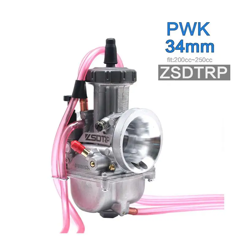 ZSDTRP 34mm ZSDTRP универсальный большой гоночный мотоцикл PWK Keihin Карбюратор изменить 33 34 35 36 38 40 42 мм подходит на 200cc до 500cc мотор - Цвет: ZSDTRP 34mm