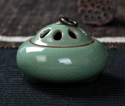 Longquan Celadon латунь керамика фарфор ладан плита держатель Будды курильница ладан палочки с ладаном катушки конусов печи - Цвет: M