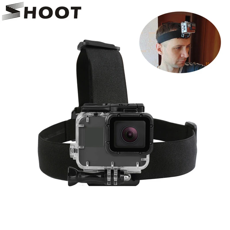 Снимать эластичный жгут голову ремешок для GoPro Hero 5 6 3 4 сеанса SJCAM SJ4000 Yi К Экен h9