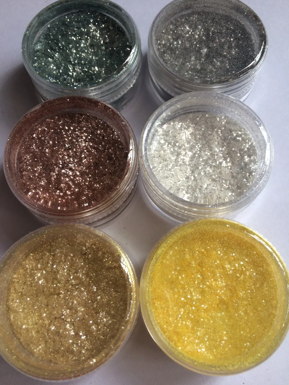 Смешанный 6 цветных пигментных порошков для ногтей|powder powder|powder colorpowder mix |