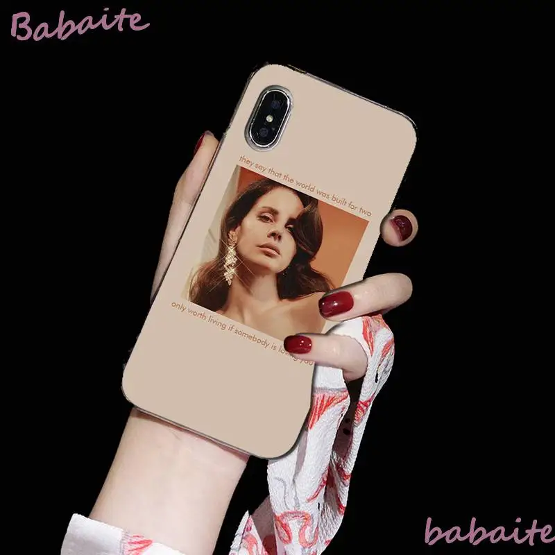 A14 Babaite Лана Дель Рей с надписью "красивая девушка DIY чехол для телефона с рисунком для iphone XS max, 6, 6 S, 7, 7 plus, 8, 8 Plus, 5 5S XR 10 11 11pro 11» бетонный завод - Цвет: A14