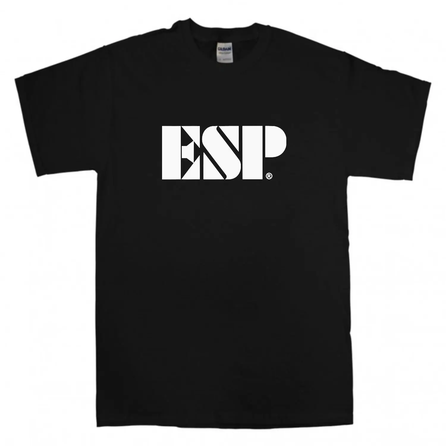 ESP логотип футболка рок Металл Новая Черная Guitar ltd Eclipse S 3XL Tee Мужские топы крутая с