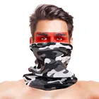 Военные камуфляжные походные шарфы с высоким прыжком, полиэфирные ветрозащитные грелки для шеи, анти-УФ тактическая Бандана с изображением масок для лица, аксессуары