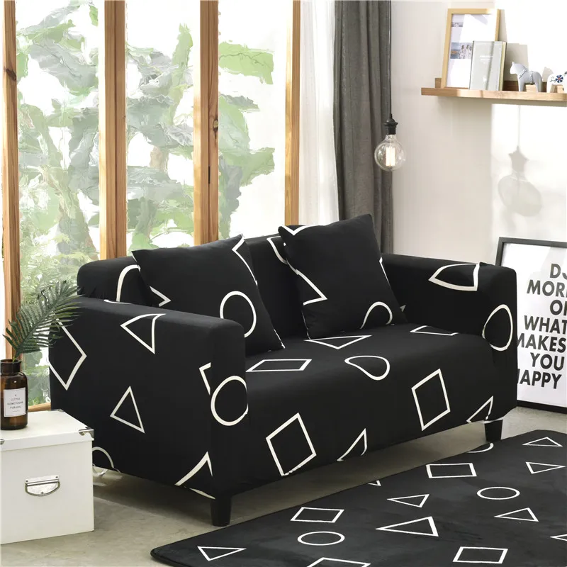 Beautiful Tropical Leaves Printing Sofa Cover All-inclusive Couch for Different Shape Armchairs Sectional |