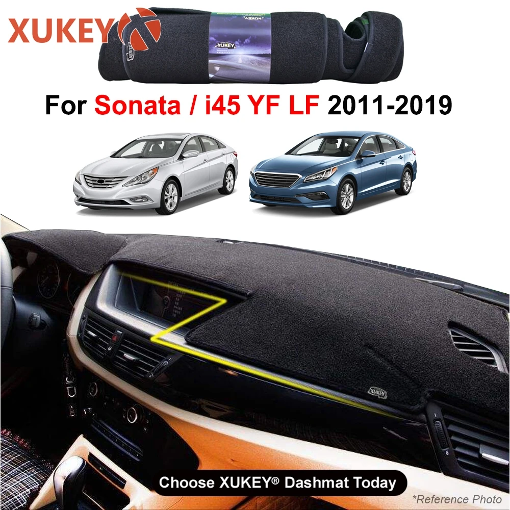 Автомобильный коврик с рельефом для hyundai Sonata 2011- приборной панели крышки защитный лист ковер для укладки волос 2012 2013