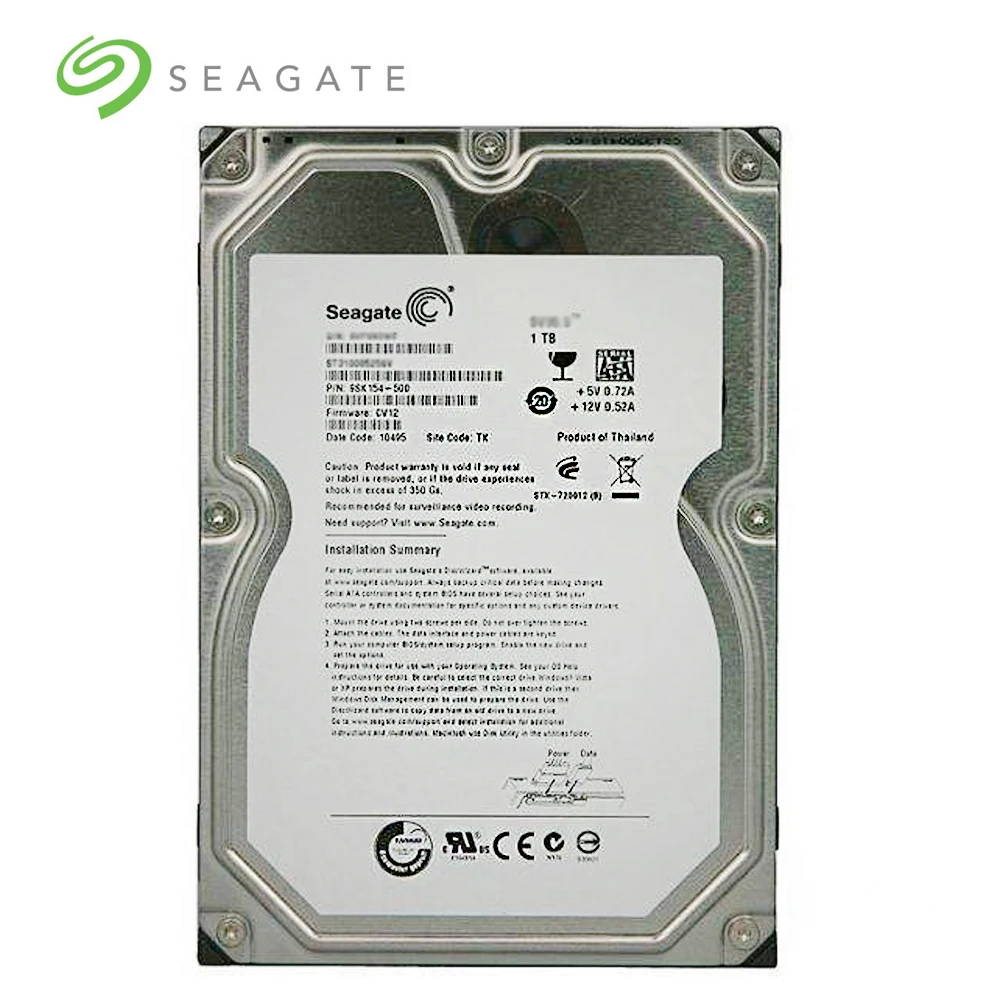 Seagate бренд 1 ТБ Настольный ПК 3 5 &quotВнутренний механический жесткий диск SATA 6