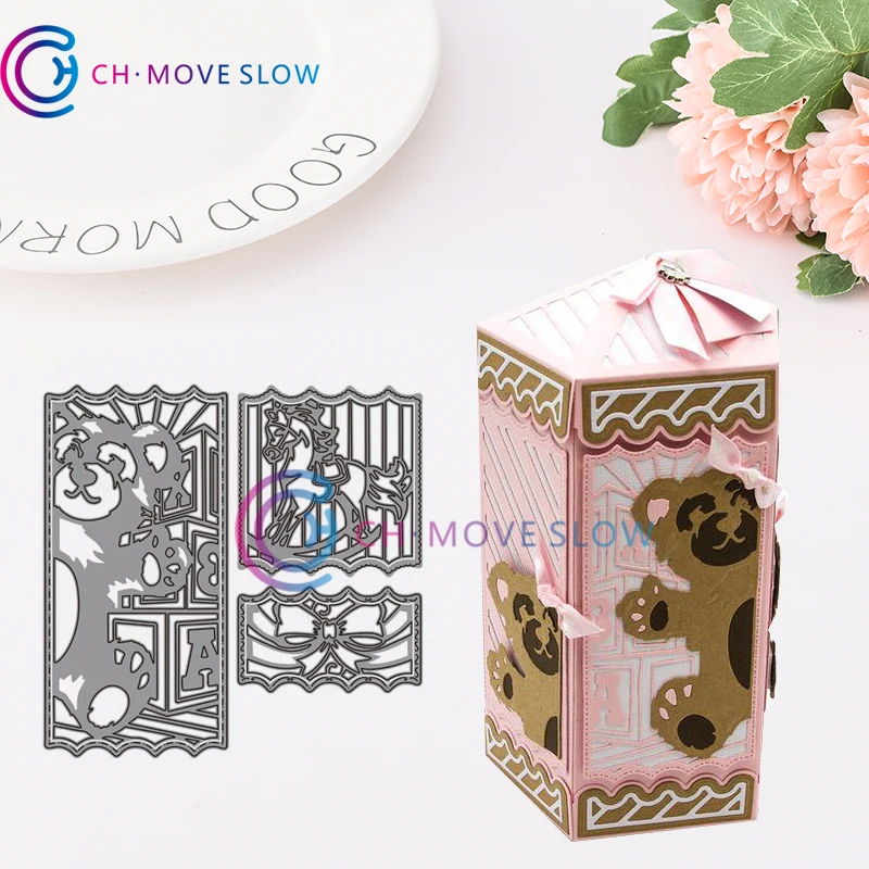2019 Новое поступление CH Винни ящик украшения 3D подарок сшитые DIY штампы для