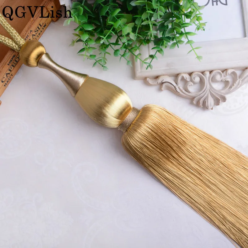 QGVLish 2 шт. завязки для штор кисточка бахрома подвесные ремни шарики завязывающие