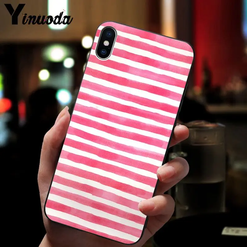 11pro MAX Простой Полосатый Мягкий силиконовый чехол для телефона из ТПУ iPhone 6S 6plus 7plus
