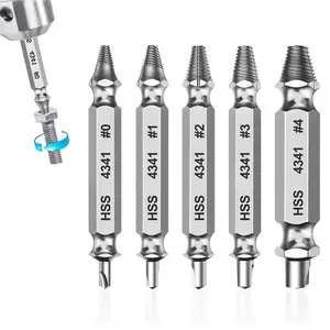 5 шт. упак. двухстороннее поврежденное винтовое сверло для извлечения болтов инструмент для удаления поврежденных винтов отвертка для зубьев