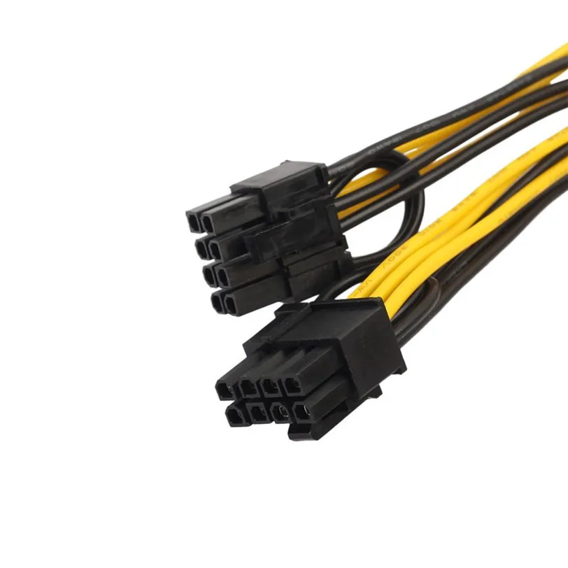 Удлинительный кабель 2x pci e 6 контактный к 2x6 + 2 (6 контактный/8 контактный) сплиттера