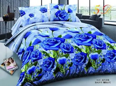 as picture JaneYU 4 шт. king size роскошное 3D постельное белье с рисунком розы наборы красный цвет одеяло набор покрывало простыня наволочка для свадьбы - Цвет: as picture