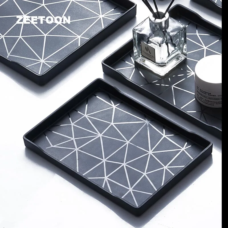 Креативный поднос для черного и белого чая пластиковые подносы чайной чашки