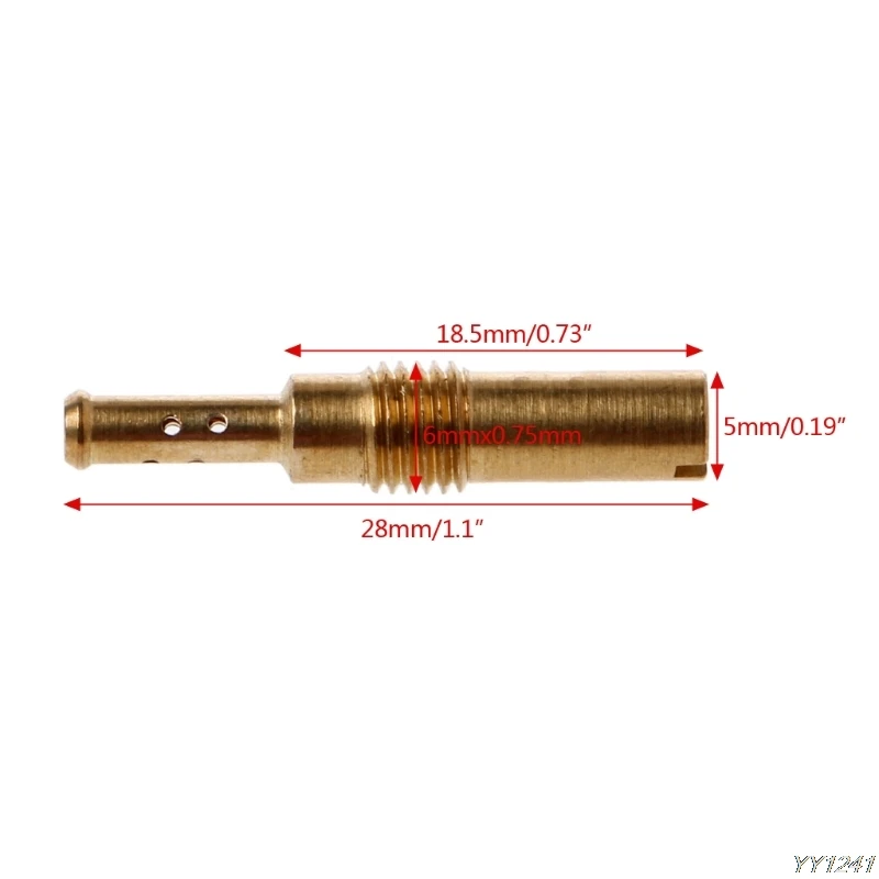 

48# Auto Fuel Injector Slow Pilot Jet Vice Injector Nozzle For Keihin CB GY6 KOSO OKO PE CVK FCR Carburetor Fuel Supply System