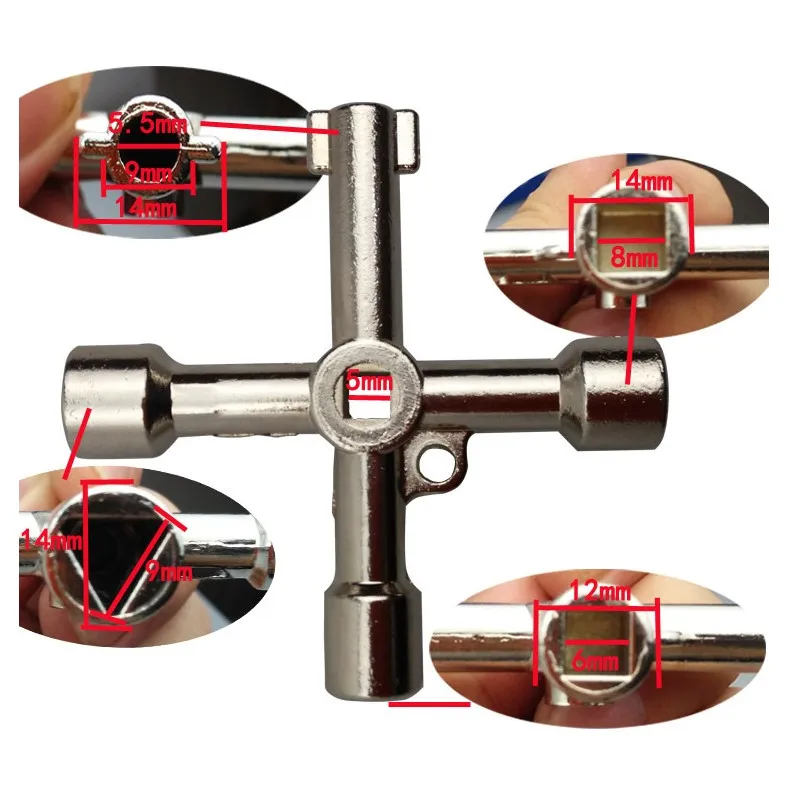 Четыре-в-одном ключ изогнуты многоцелевой три четверти экран дверь | Инструменты