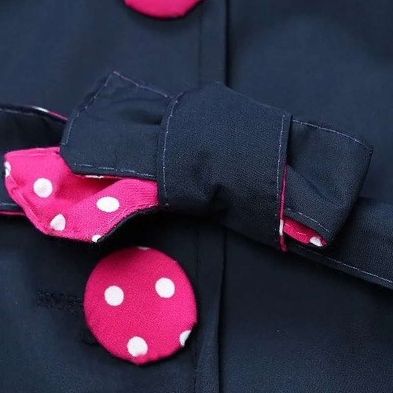 Демисезонный принцессы модный с длинными рукавами ветровка пальто для маленьких